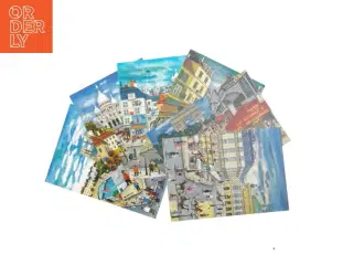 Postkort med Paris-motiver fra Bin Kashiwa (str. 17x12 cm)