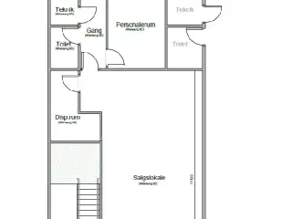 Meget central beliggende butikslokale/klinik/frisørsalon