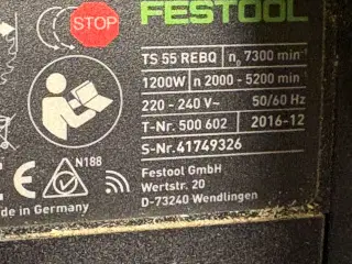 Festool dyksav sælges 