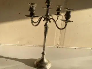 Kandelaber i crom/sølv H52 Ø38