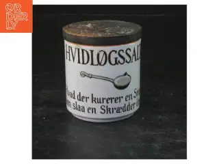 Knabstrup hvidløgssaltkrukke med låg (str. 7,5x7 cm)