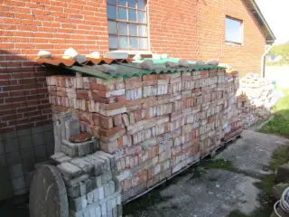 Mursten, brugte, rensede.