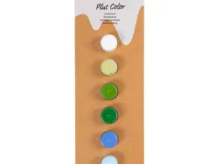 Plus Color Hobbymaling, blå/grøn harmoni, 6x5ml/ 1 pk.