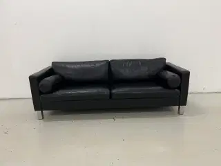 Mogens Hansen MH321 3Pers.Sofa i sort semianilin.