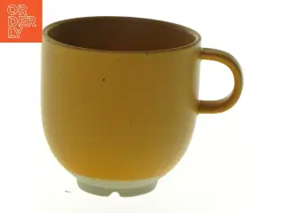Gul keramikkrus (str. H 8 cm ø 8,5 cm)