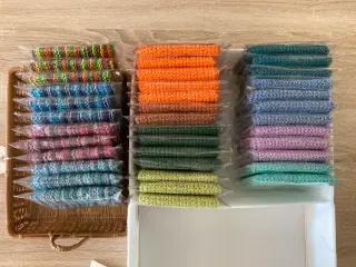 Strikkede karklude, 100% bomuld