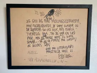 Orginal Erik Larsen Tegning og Tekst Fra 1965 !