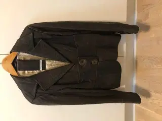 Mørkebrun lammeskinds jakke