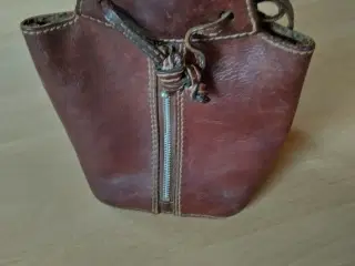 Brun lædertaske 