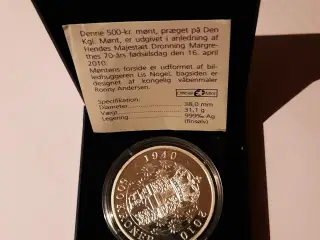 500 kr.  mønt 2010