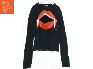 Langærmet t-shirt med tryk fra H&M (str. S)