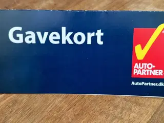 Autopartner  Gavekort på kr. 1.000