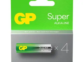 GP Super Alkaline AA-batteri 15A/LR6 4-pak