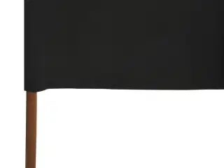 5-panels læsejl 600x160 cm stof sort