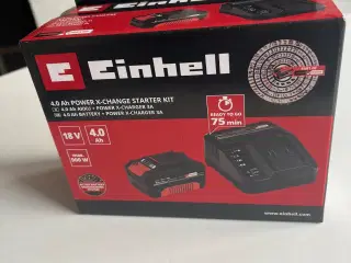 Einhell batteri og lader 