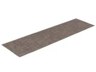 Selvklæbende trappemåtter 15 stk. 76x20 cm rektangulær creme