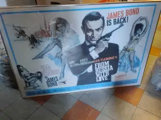 Plakat med James Bond 