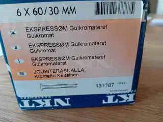 NKT søm 6x60/30mm Gulkromat