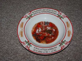 Firkløveren Juletradition nr. 2 tallerken fra 1985