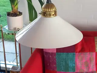 Skomagerlampe med glasskærm 