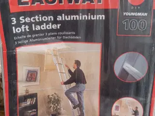 3 delt aluminium stige 