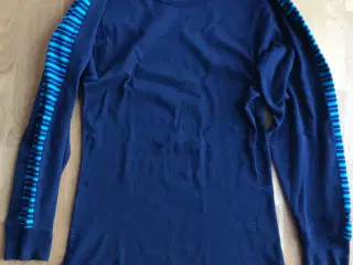 Blå langærmet bluse - Skiundertrøje 