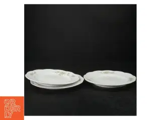 Porcelænstallerkner med guldkant fra Rosenthal (str. Ø. 21 cm. 3 styk)