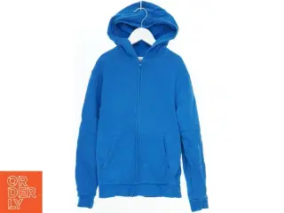 Blå hættetrøje med lynlås fra H&M (str. 152)