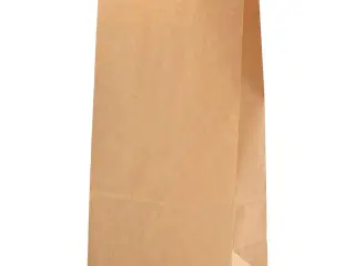 Brune papirposer med klodsbund - 10 stk. 6,5x11 cm