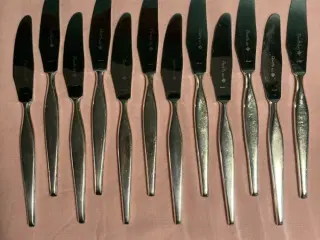 12 pletsølv middagsknive