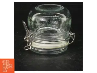 Glasopbevaringskrukke med tætsluttende låg og klemmelukning fra IKEA (str. 7 cm)