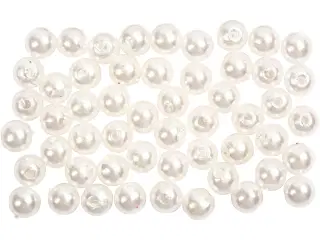 Voksperler, diam. 5 mm, hulstr. 0,7 mm, perlemor, 100stk./ 1 pk.