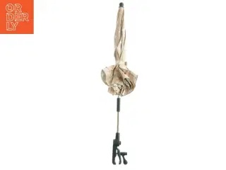 Beige barnevognsparasol med prikker fra BUDDY AND HOPE (str. Totallængde. 70 cm)