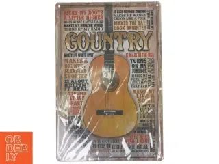 Countrymusik - skilt (str. 30x20 cm)