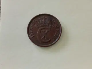Islands 5 aurar 1940, meget flot mønt