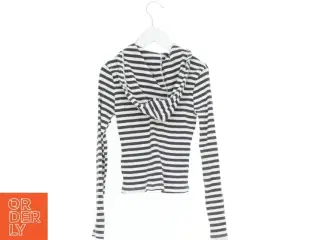 Stribet hættetrøje med lynlås fra H&M (str. 140)