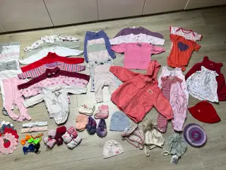 Babytøjpakke pige str 56 (62 dele)