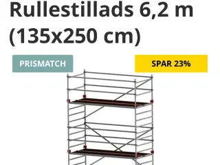 6,2 meter rullestillads jumbo