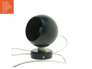 Sort kugleformet spotlampe (str. 16 cm)