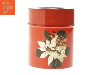 Magasin Metal Juledåse med Julestjerner(str. Ø 10 cm længde 12 cm)