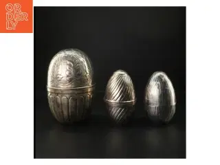 3 Silver eggs fra Summerbird: Sæt af tre dekorative “sølvæg”