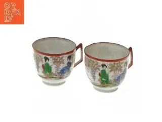 Dekorative porcelænskopper (str. Ø 7x6,5 cm)