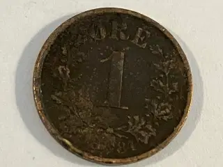 1 Øre 1884 Norge - Dårlig stand