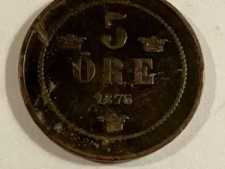 5 øre 1875 Sverige