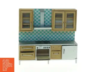 Dukkehus køkkenmøbel (str. 15 x 14 cm)