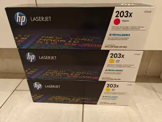 3 stks. originale HP 203X Laserjet patroner