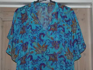 Silk crepe bluse str. L 80% silke 20% viscose