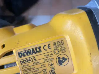 Dewalt vinkelsliber m 2 nye lader 4 batterier 