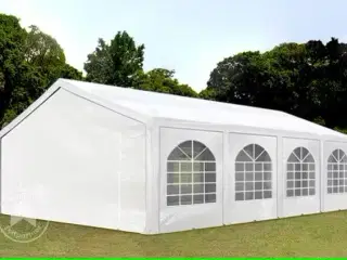 2 st. brugte markedstelte med opbevaringsreol
