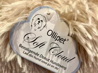 Beroligende donut hundeseng Ollipet i khaki farve